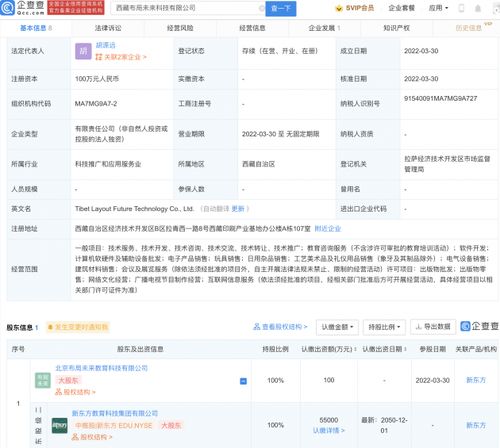 新東方在西藏設立新公司，布局互聯(lián)網(wǎng)信息服務